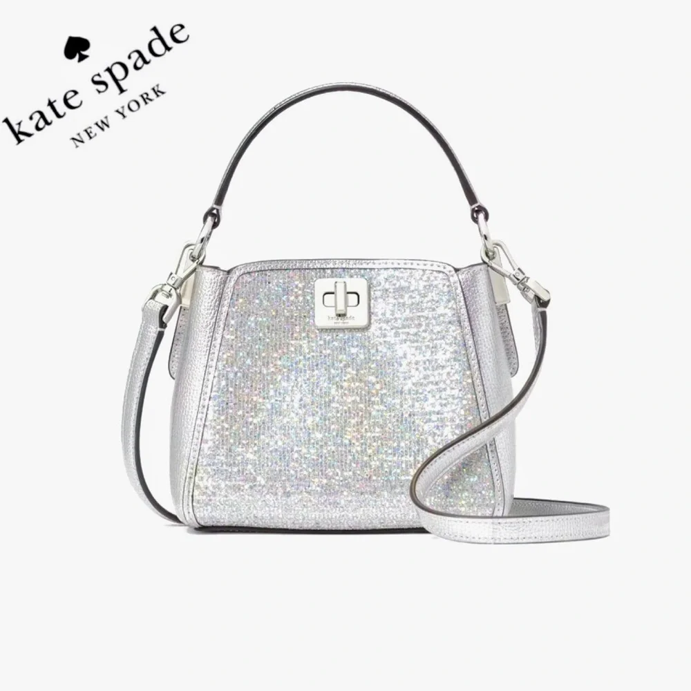 NWT KATE SPADE Phoebe Glitter Mini Top Handle Crossbody‎